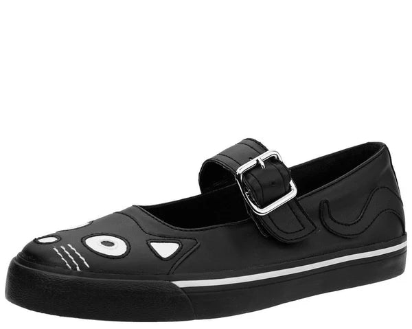 A9217L | Black Kitty VLK Mary Jane | T.U.K (Vegan)