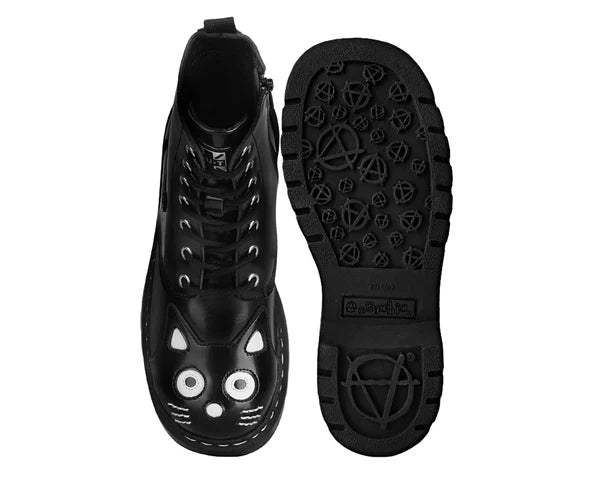 T2343 | Black Kitty Ankle Boot | T.U.K (Leather)