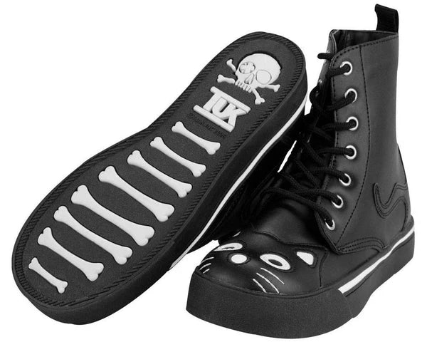 A6570L | Black Kitty Sneaker Boot | T.U.K (Vegan)