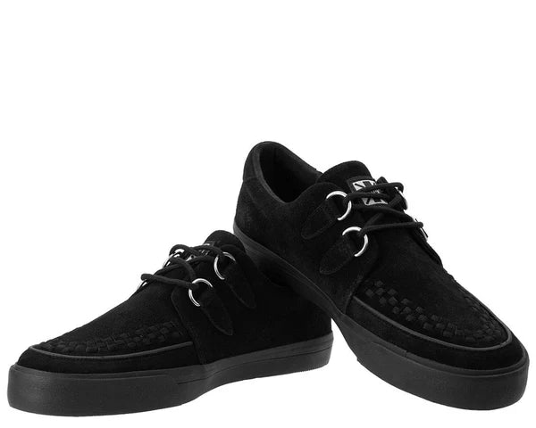 A9178 | Black Suede D-Ring VLK Sneaker | T.U.K (Suede)