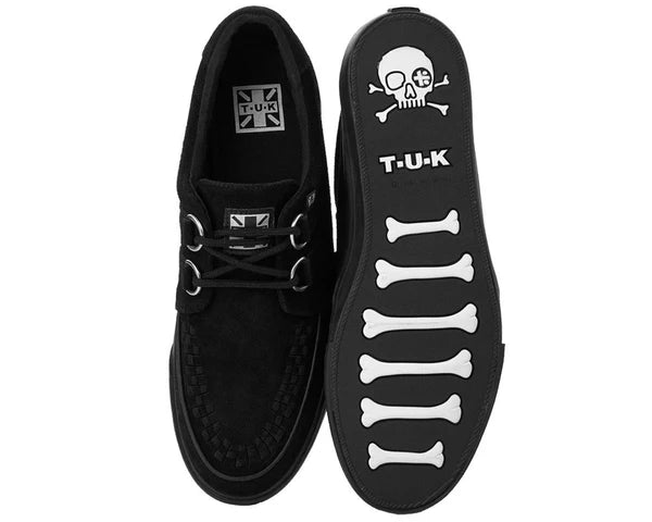A9178 | Black Suede D-Ring VLK Sneaker | T.U.K (Suede)
