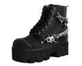 A9752 | Black 7-Eye Chain & Strap Dino Lug Boot | T.U.K (Vegan)