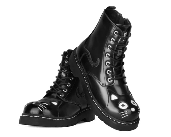 T2343 | Black Kitty Ankle Boot | T.U.K (Leather)