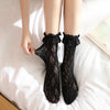 BLACK FRILLED FOOTSOCKS [RTS]