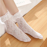 WHITE FRILLED FOOTSOCKS [RTS]